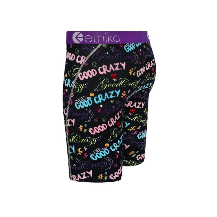 Ethika Good Crazy Vibes Staple Boys' Underwear Black | EG7652431