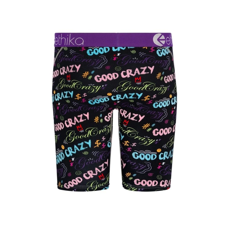 Ethika Good Crazy Vibes Staple Boys' Underwear Black | EG7652431