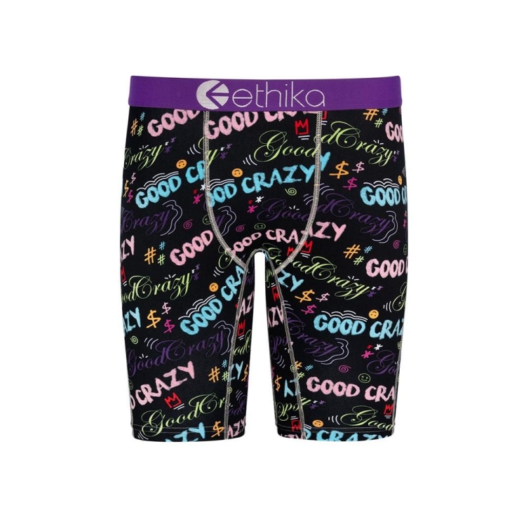 Ethika Good Crazy Vibes Staple Boys\' Underwear Black | EG7652431