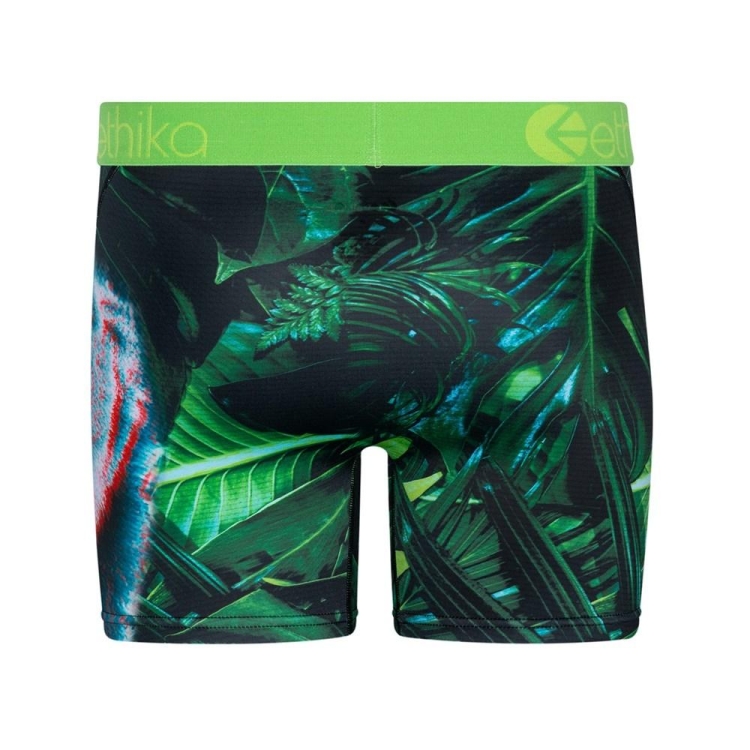 Ethika Gorilla Glitch 3D Men's Mid Boxers Green | SG8791325