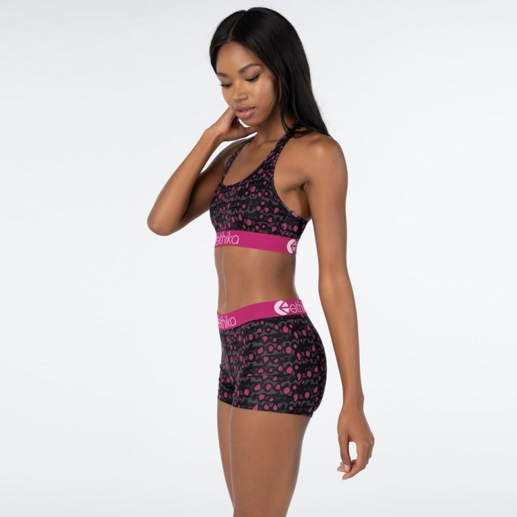 Ethika Graffiti Leo Women's Staple Underwear Grey Pink | AH2701845