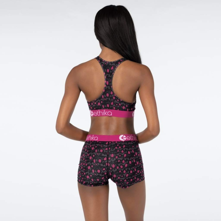 Ethika Graffiti Leo Women's Staple Underwear Grey Pink | AH2701845