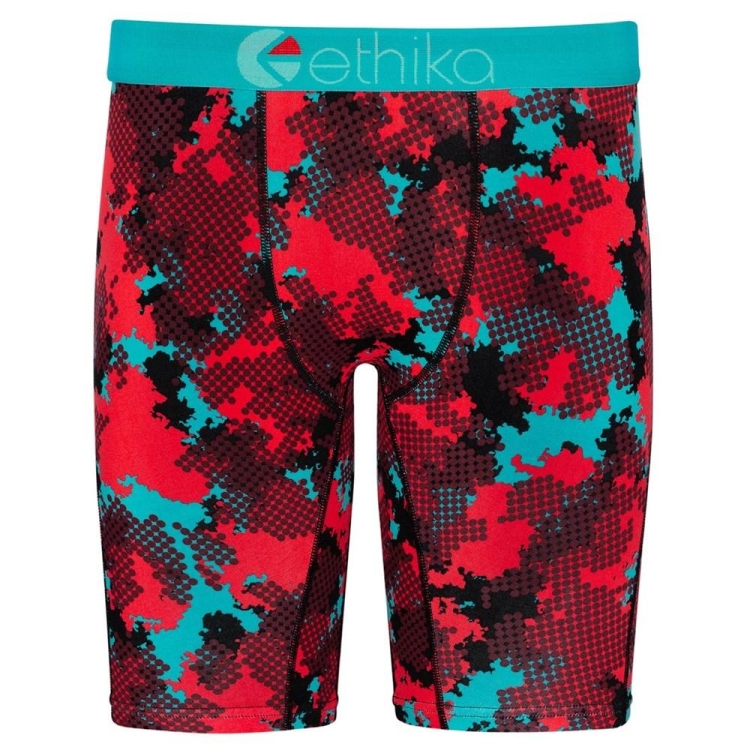 Ethika Halftone Men\'s Staple Underwear Red Blue | ZD3510967