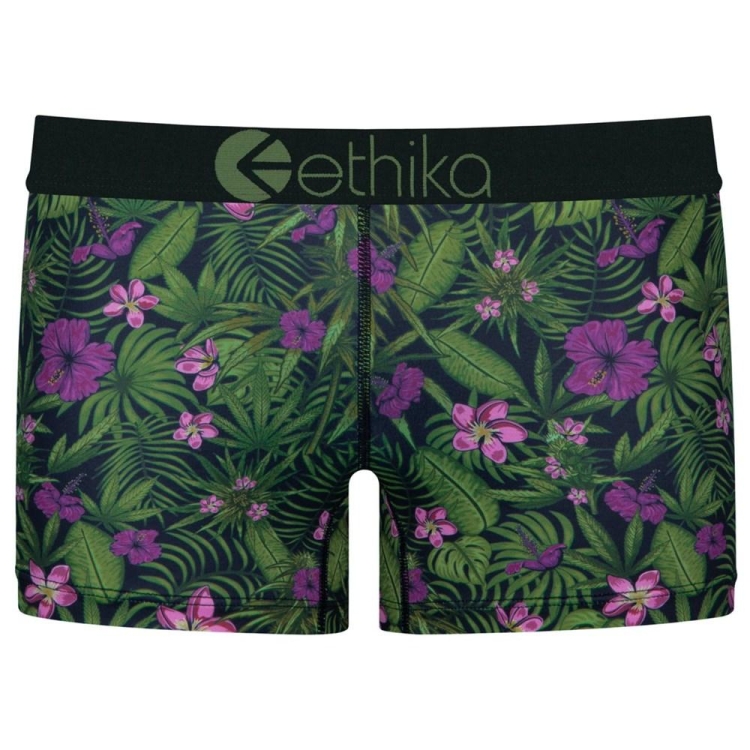 Ethika Hawaiian Haze Women\'s Staple Underwear Green | GK7065834