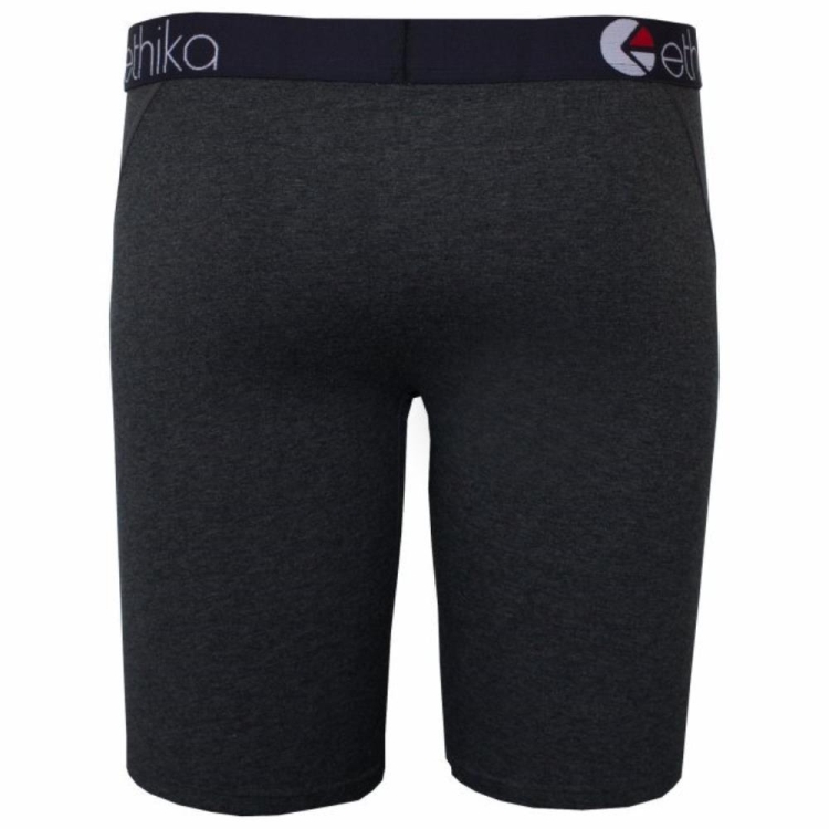 Ethika Heather Solid Men's Staple Underwear Black | ML1834927