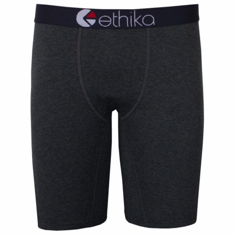 Ethika Heather Solid Men\'s Staple Underwear Black | ML1834927