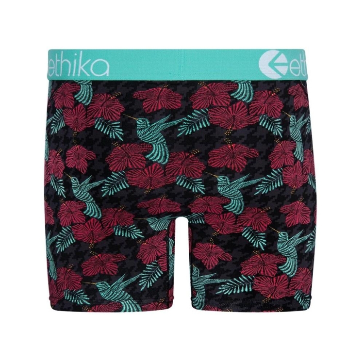 Ethika Hummer Men's Mid Boxers Black Red | GF0362798