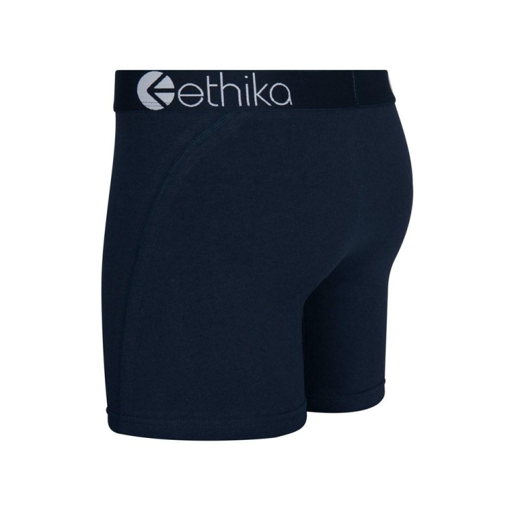 Ethika Iris Men's Mid Boxers Navy | EZ4732591