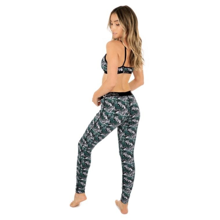 Ethika Jungled Women's Leggings Green | WV7023958