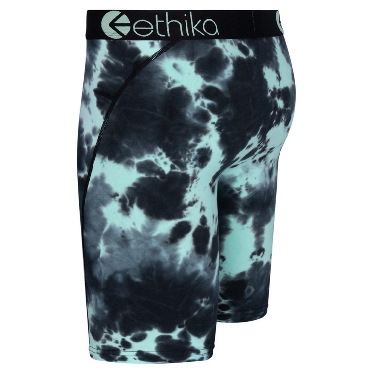 Ethika Lightning Dye Men's Staple Underwear Black Turquoise | WG6951342