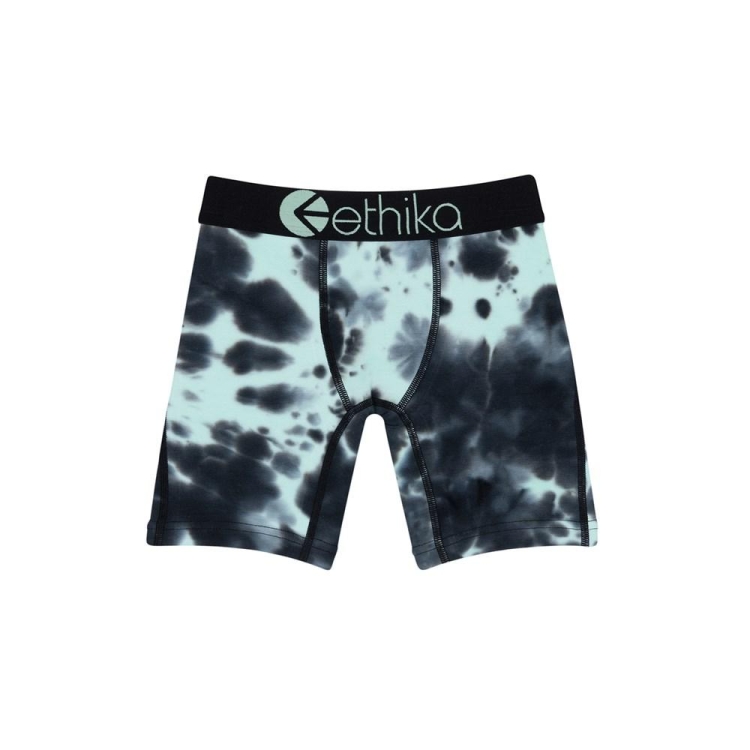 Ethika Lightning Dye Staple Boys\' Underwear Black Turquoise | XB0387265