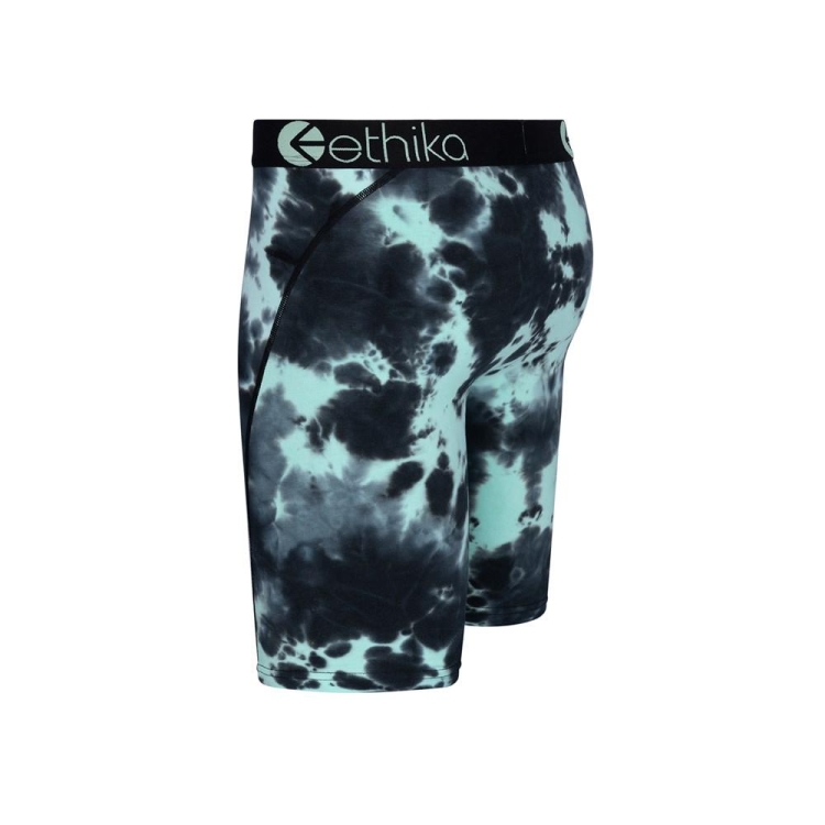 Ethika Lightning Dye Staple Boys' Underwear Black Turquoise | ZI3082961