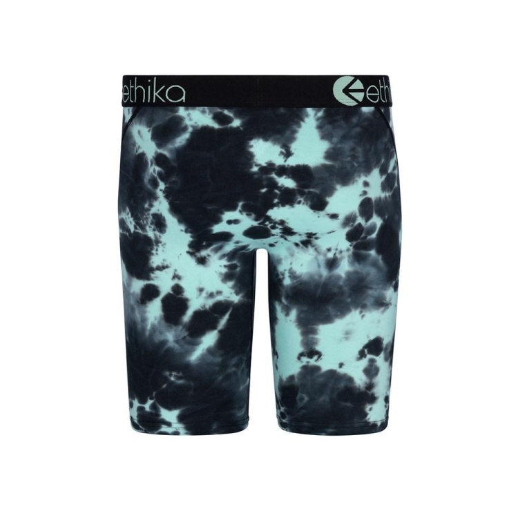 Ethika Lightning Dye Staple Boys' Underwear Black Turquoise | ZI3082961