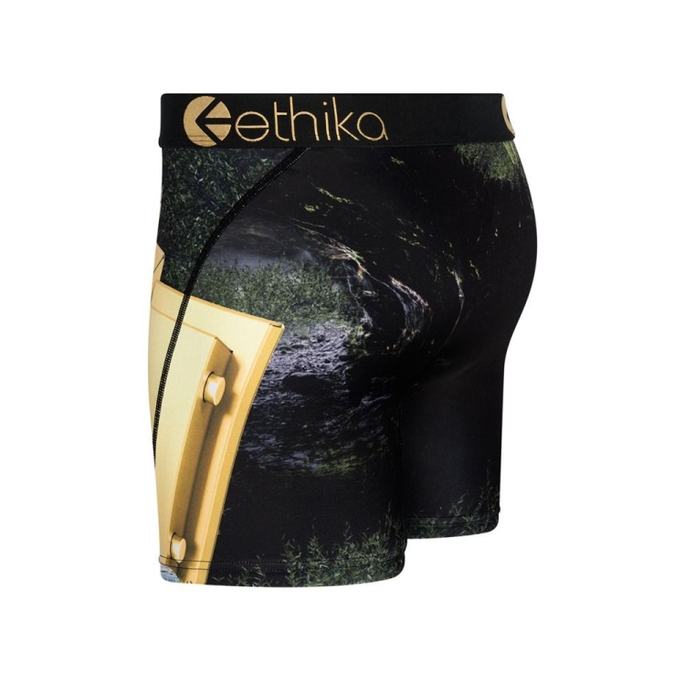 Ethika Lions Den Men's Mid Boxers Black | FB8027519