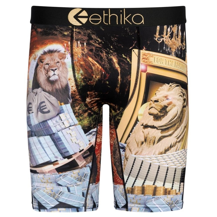 Ethika Lions Den Men\'s Staple Underwear Black | IC7142360