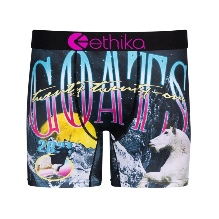 Ethika Los Goats Men\'s Mid Boxers Navy | GM0587936