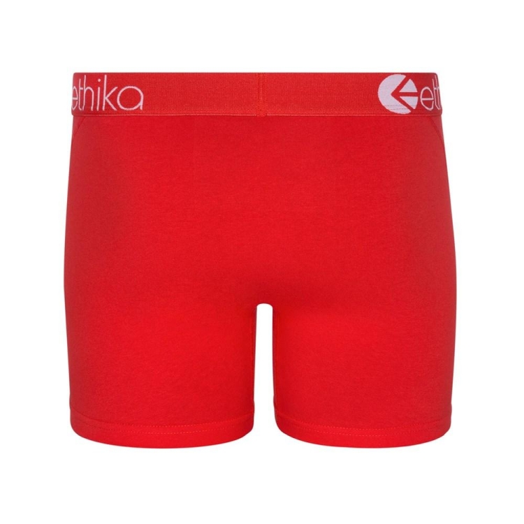 Ethika Machine Men's Mid Boxers Red | TV1409362