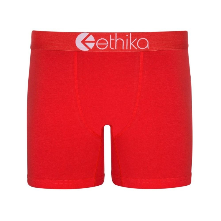 Ethika Machine Men\'s Mid Boxers Red | TV1409362