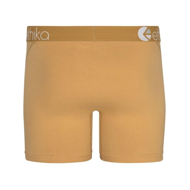 Ethika Maple Ash Men's Mid Boxers Brown | PU0953874