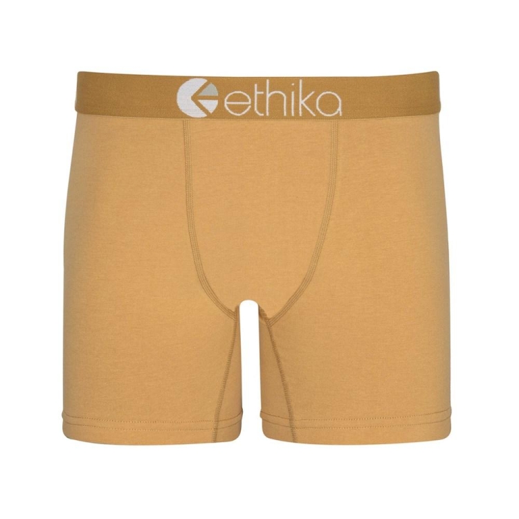 Ethika Maple Ash Men\'s Mid Boxers Brown | PU0953874