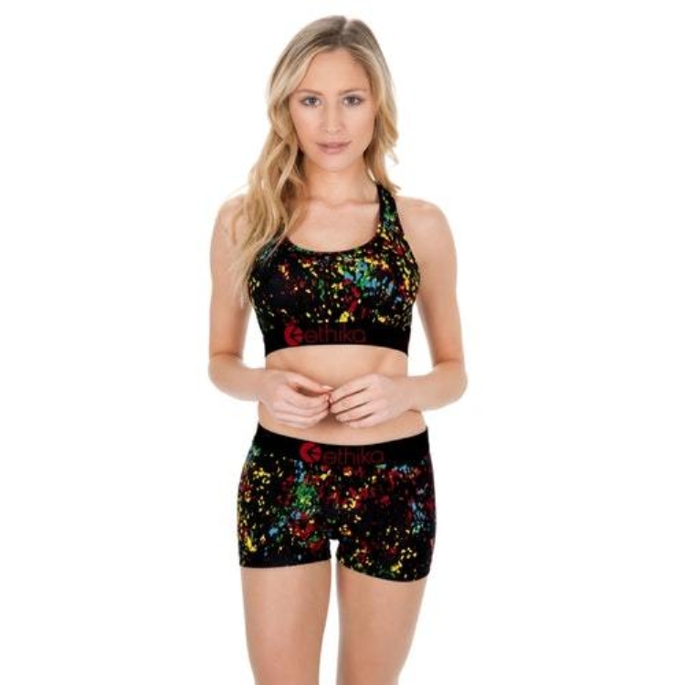 Ethika McQueen Bow Women's Sports Bra Multicolor | DB5862741