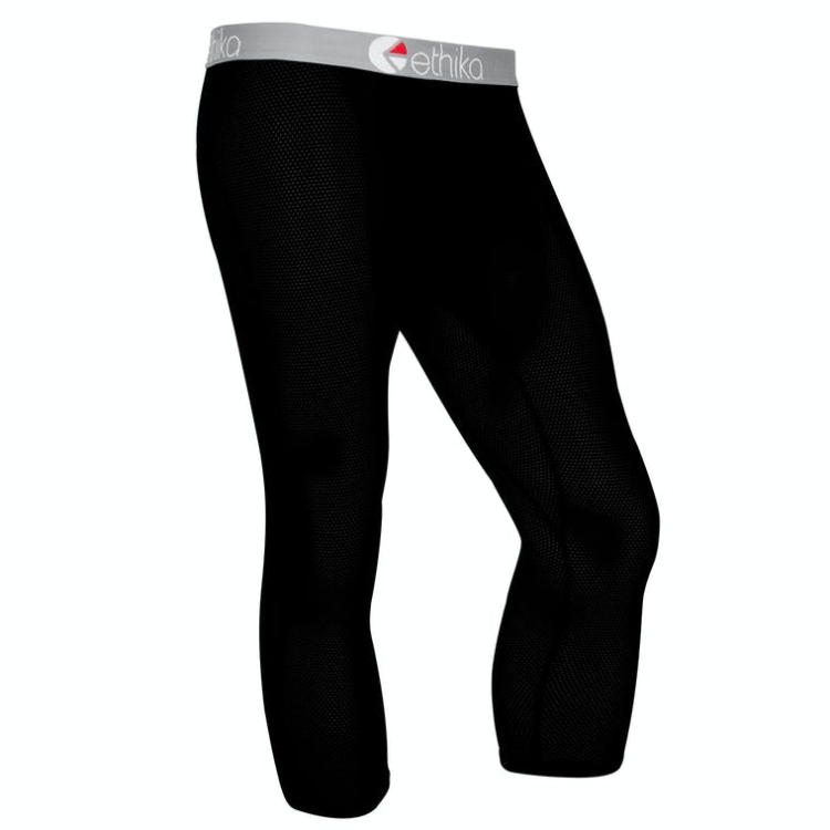 Ethika Micromesh 3/4 Men's Tight Black | GB0687194