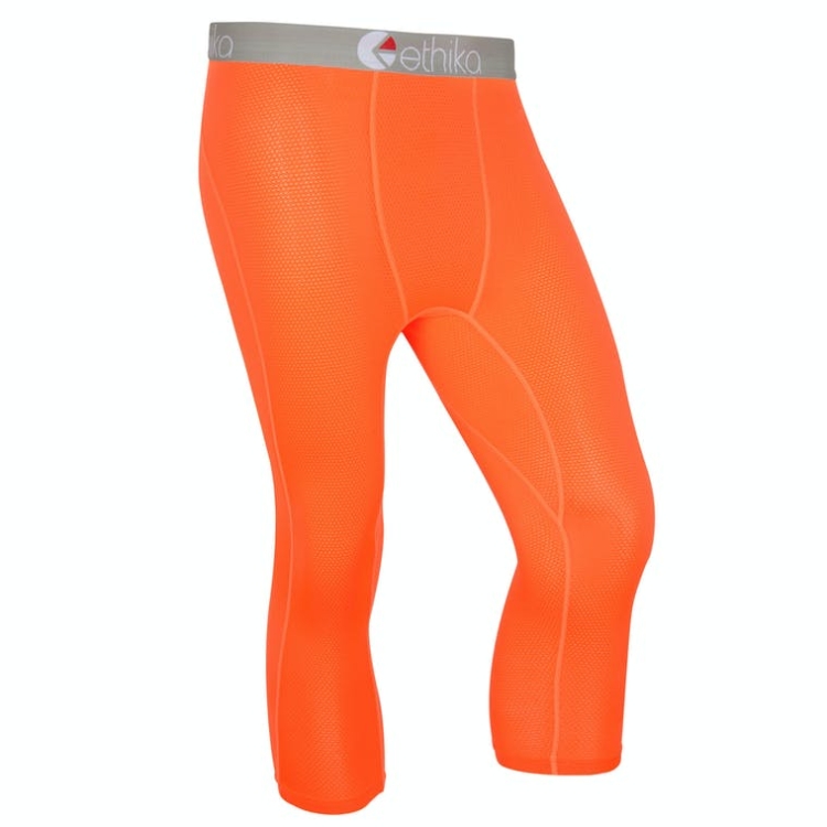 Ethika Micromesh 3/4 Men's Tight Orange | VS6140738