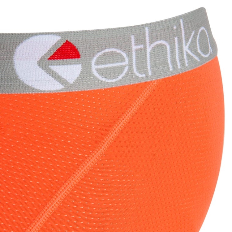 Ethika Micromesh 3/4 Men's Tight Orange | VS6140738