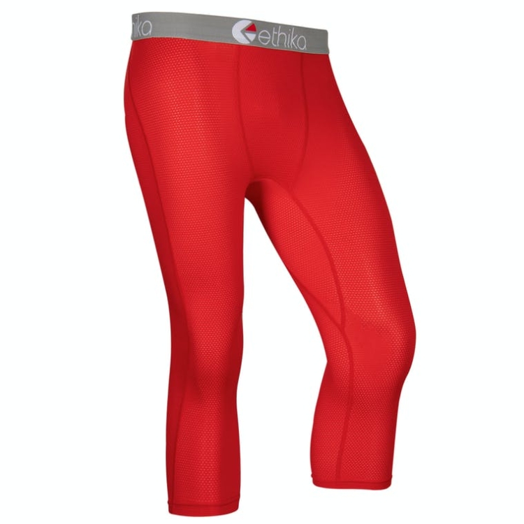 Ethika Micromesh 3/4 Men's Tight Red | BZ8021954