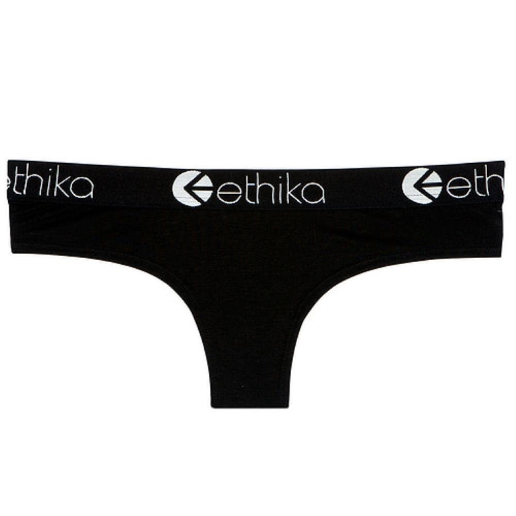 Ethika Midnight Women\'s Cheeky Underwear Black | VW8031625