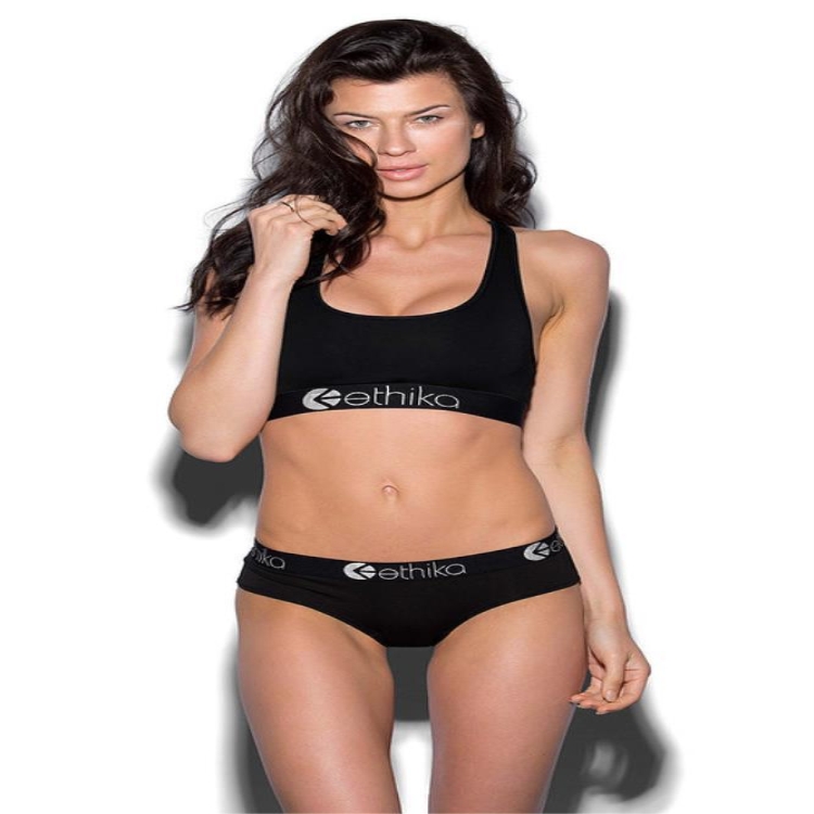 Ethika Midnight Women's Sports Bra Black | NR6073529