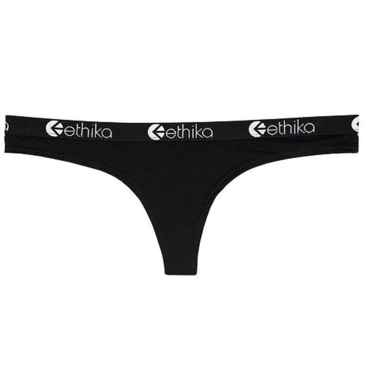 Ethika Midnight Women\'s Thong Black | XH0163725