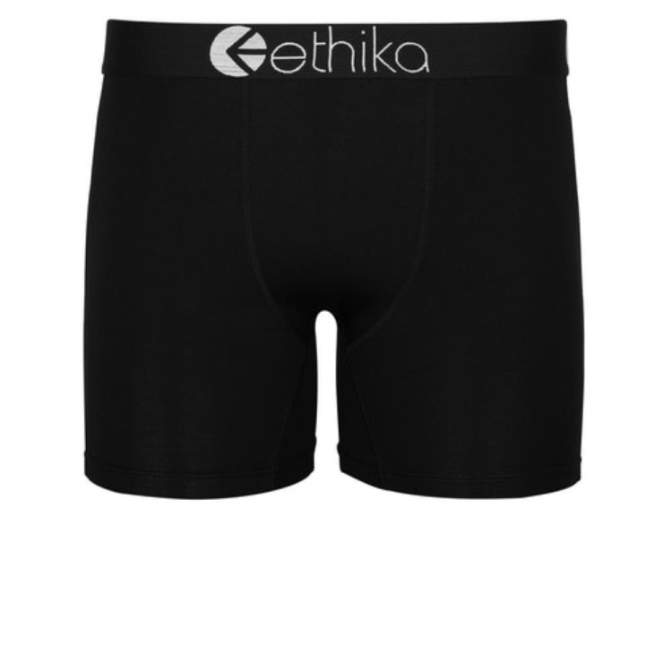 Ethika Modal Men\'s Mid Boxers Black | PD4210873