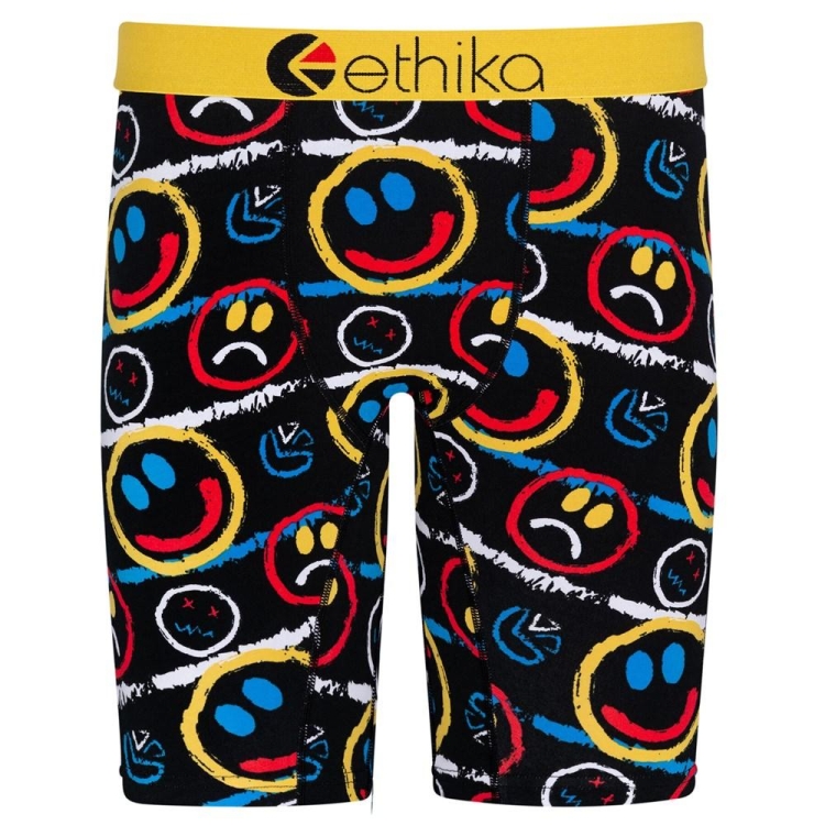 Ethika Mood Men\'s Staple Underwear Black Yellow | WM3021596