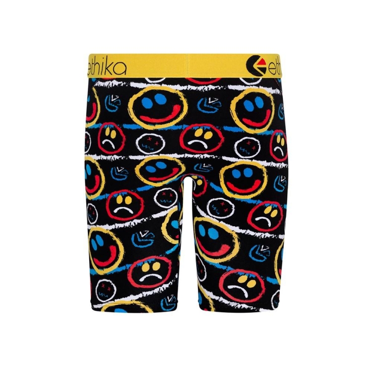 Ethika Mood Staple Boys' Underwear Black Yellow | IS8043591