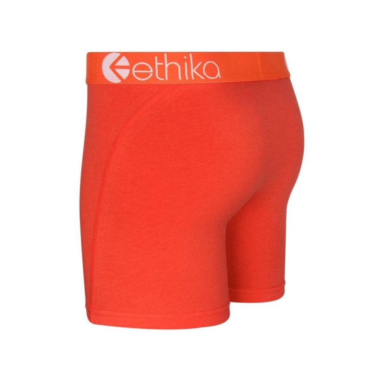 Ethika Native Men's Mid Boxers Orange | HO1649502