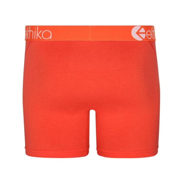 Ethika Native Men's Mid Boxers Orange | HO1649502