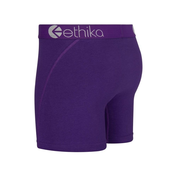 Ethika Noble Men's Mid Boxers Purple | UN2691740