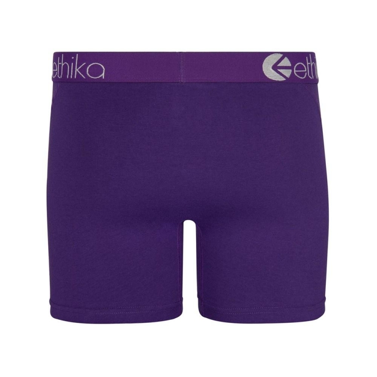 Ethika Noble Men's Mid Boxers Purple | UN2691740