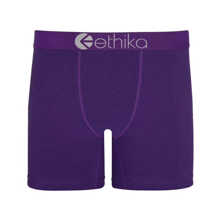 Ethika Noble Men\'s Mid Boxers Purple | UN2691740