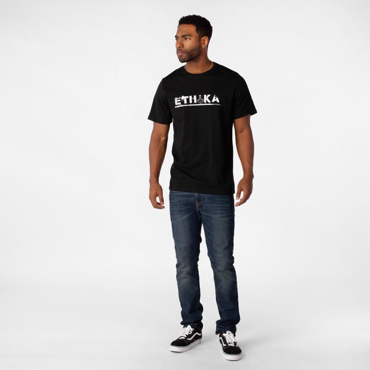 Ethika Nothing But Love Men's T-Shirts Black | NZ7516830