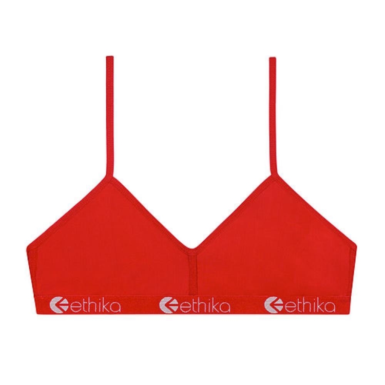 Ethika Nylon Women\'s Bralette Bra Red | EW8413950