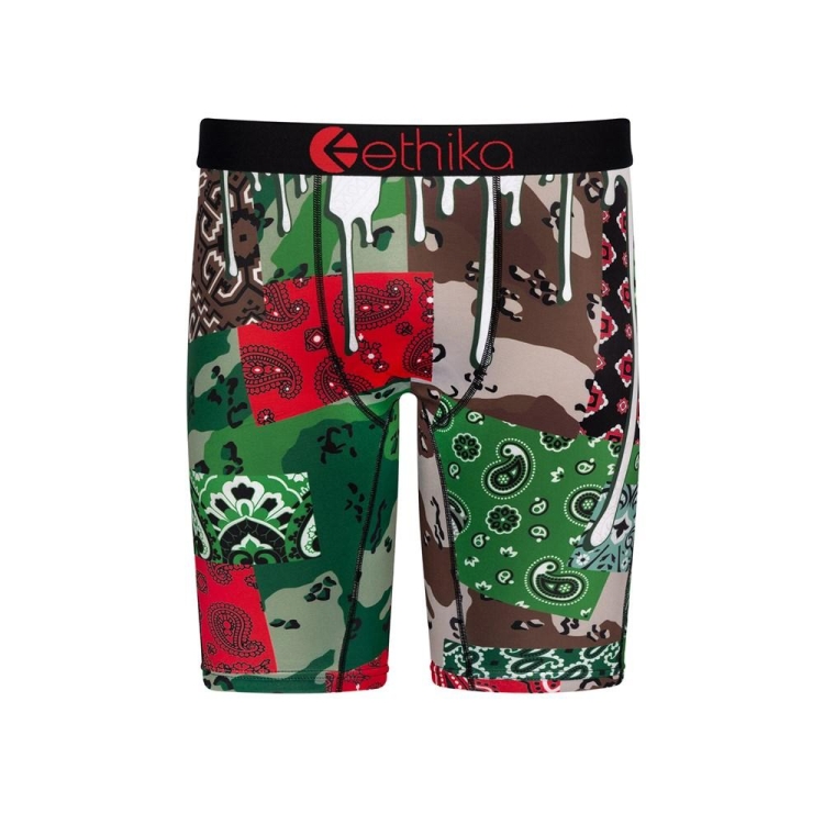 Ethika Paisley Camo Staple Boys\' Underwear Multicolor | MD0781639