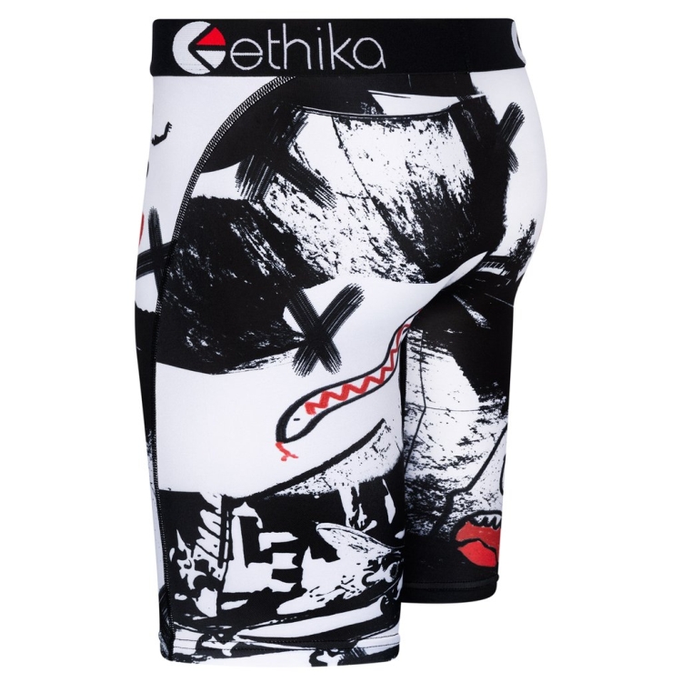 Ethika Park Tags Men's Staple Underwear Black White | PC5862390