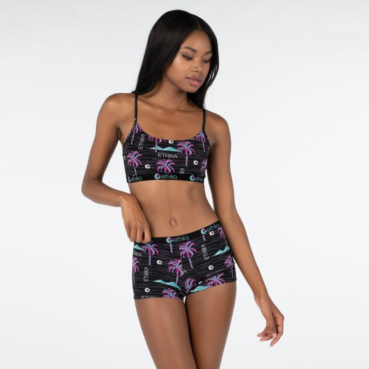 Ethika Patch Women's Shorty Underwear Black | LZ1360425