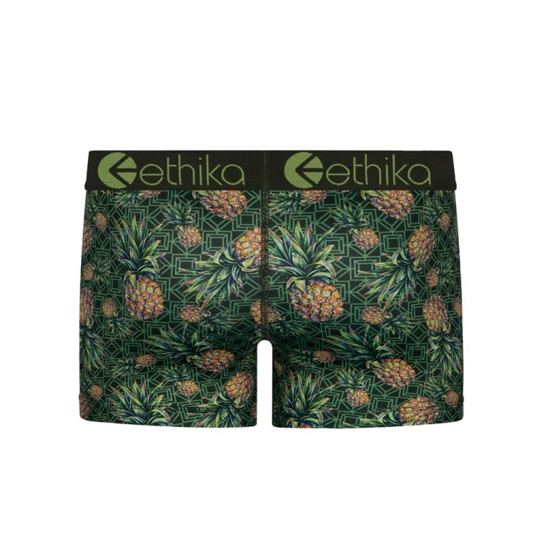 Ethika Pineapple Express Staple Girls' Underwear Green | UL7902684