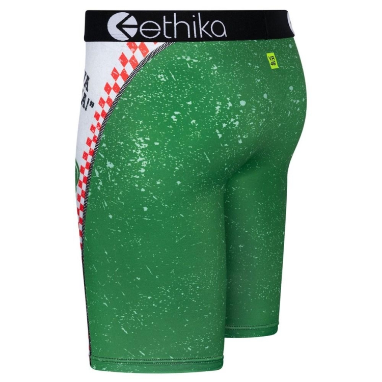 Ethika Pizza Rossi Men's Staple Underwear Green White | WC1890645