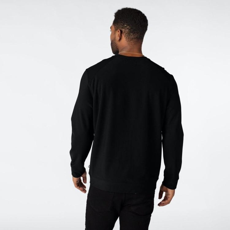 Ethika Premium Embroidered Crew Neck Men's Shirts Black | WA5943762