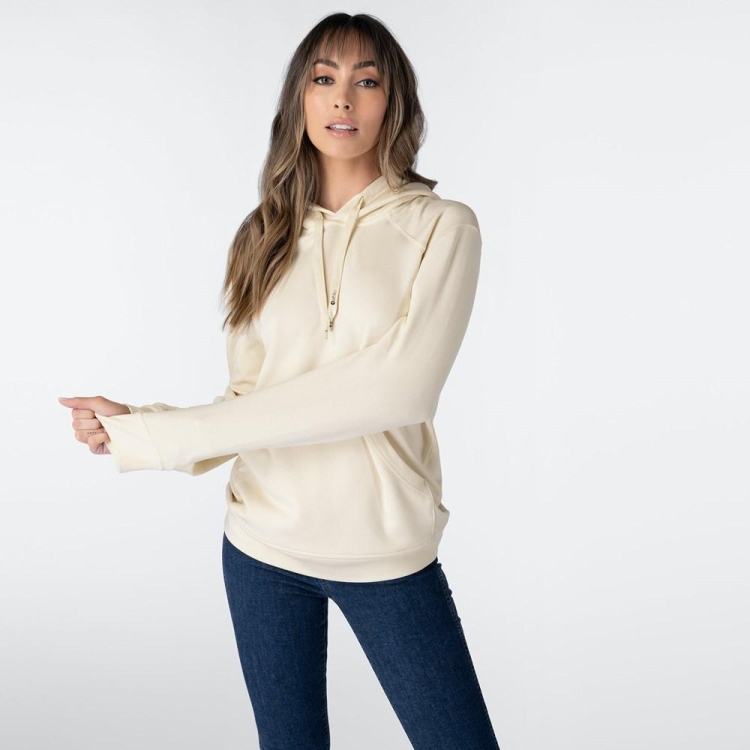 Ethika Pullover Women's Hoodies Beige | ZS6508417