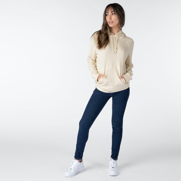 Ethika Pullover Women's Hoodies Beige | ZS6508417